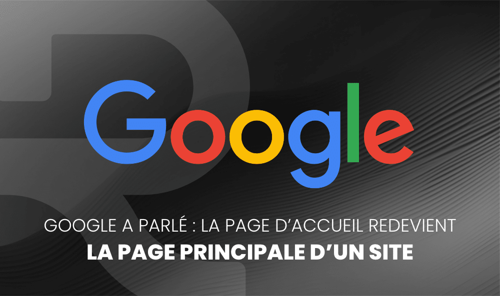 page accueil page principale site seo