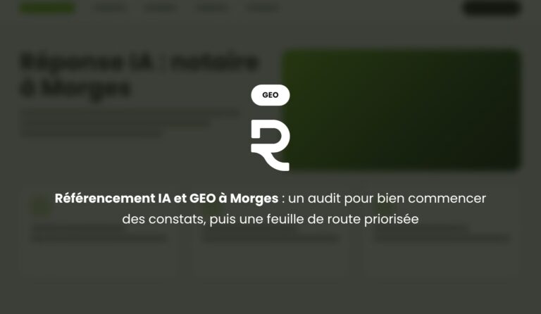 Référencement IA et GEO à Morges : un audit GEO pour savoir par où commencer